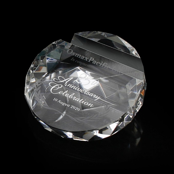 Round Diamond Card Paper Weight